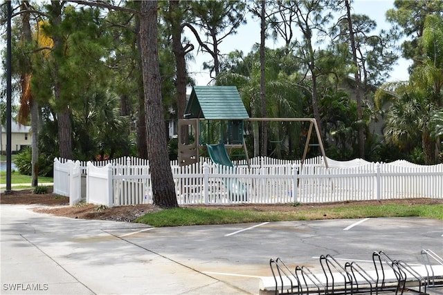 view of jungle gym