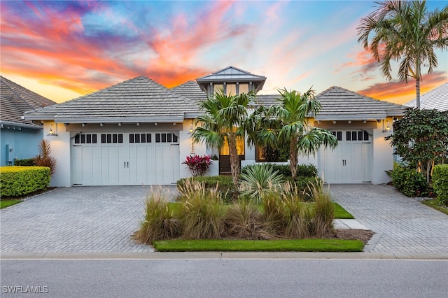 view of front of house featuring a garage