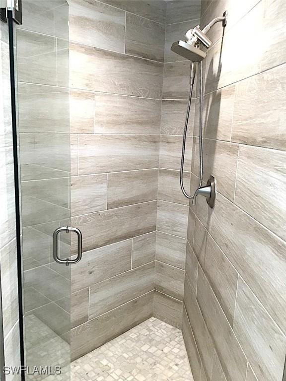 bathroom with walk in shower