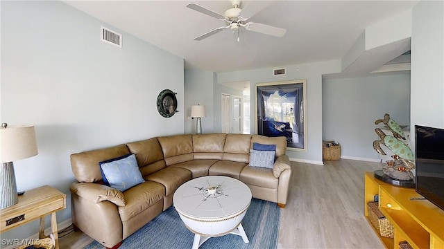2135 Arielle Dr Unit 2407, Naples, FL 34109 - living area featuring light wood-style floors and a ceiling fan