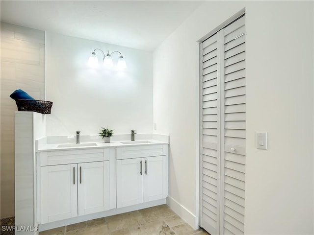 bathroom featuring vanity