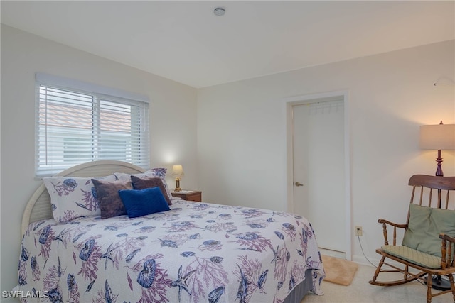 bedroom featuring carpet flooring