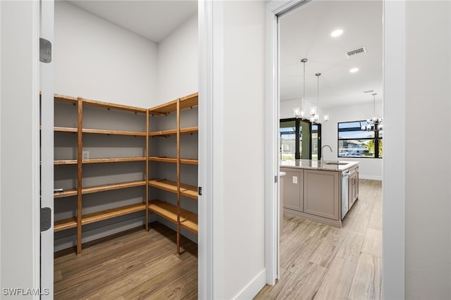 pantry with sink