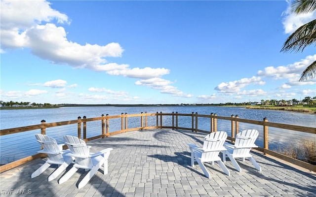 4075 Pegasus Way, Naples, FL 34120 - dock area with a water view