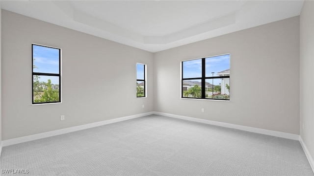 4075 Pegasus Way, Naples, FL 34120 - carpeted spare room with a tray ceiling and baseboards