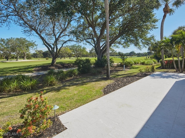 exterior space with a yard and a patio area