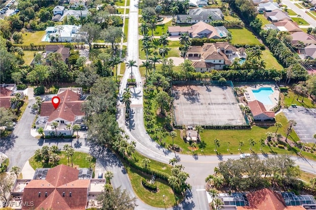 birds eye view of property