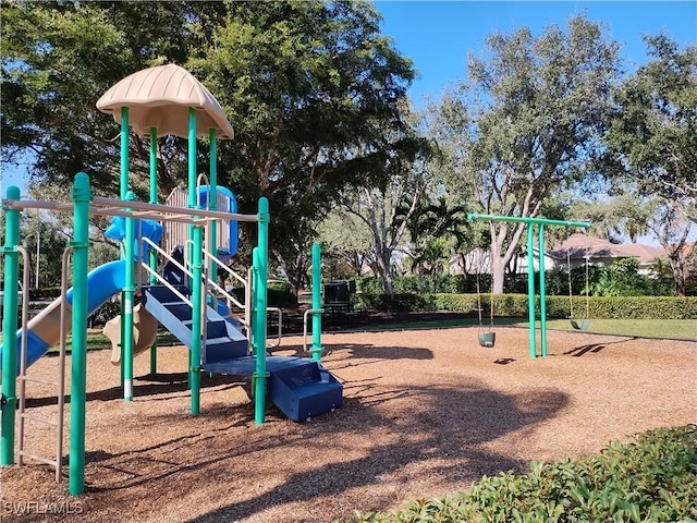 view of jungle gym