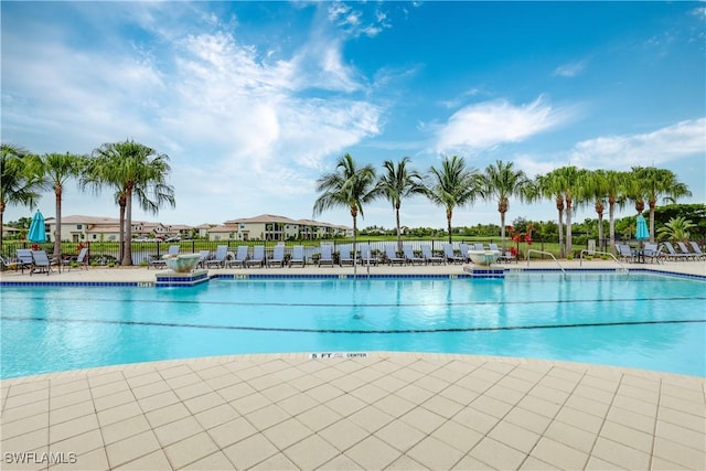 view of pool with a patio