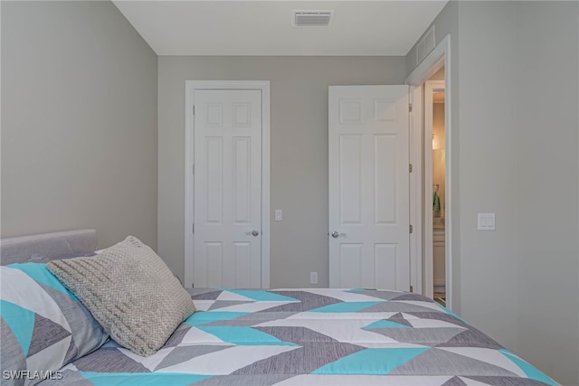 bedroom with a closet