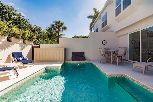 view of pool with a patio area