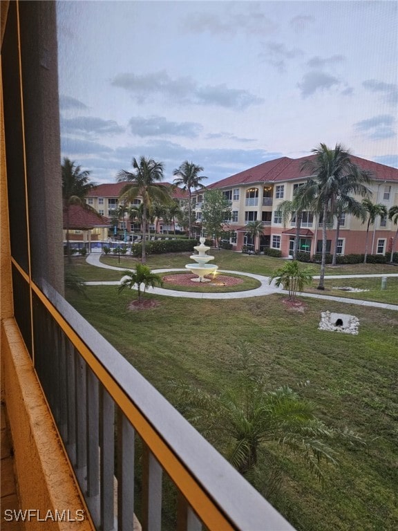 view of balcony