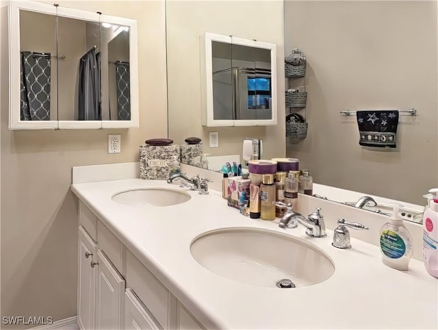 bathroom with vanity