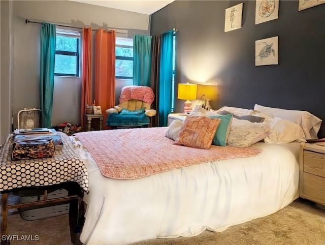 bedroom featuring carpet floors