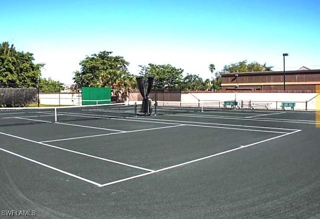 view of sport court