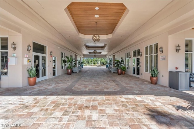 view of patio / terrace featuring french doors