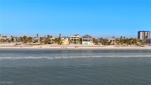 water view featuring a view of the beach