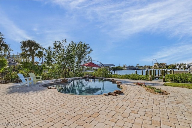 view of pool with a patio