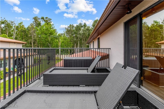 view of balcony