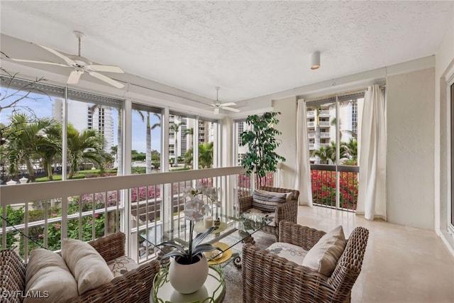 4021 Gulf Shore Blvd N Unit V-16, Naples, FL 34103 - sunroom featuring a textured ceiling