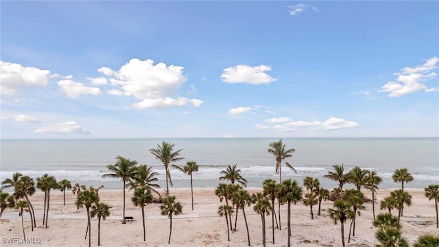 water view with a beach view