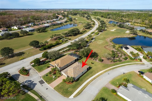 3101 E Windsor Dr, Alva, FL 33920 - aerial view of property's location with a large body of water, a local golf course, and nearby suburban area
