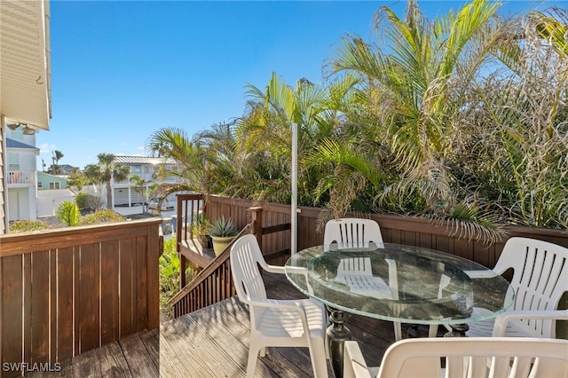 201 Miramar St, Fort Myers Beach, FL 33931 - deck with outdoor dining space