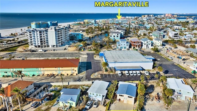 201 Miramar St, Fort Myers Beach, FL 33931 - birds eye view of property featuring a water view