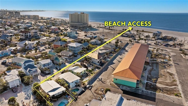 201 Miramar St, Fort Myers Beach, FL 33931 - birds eye view of property featuring a water view