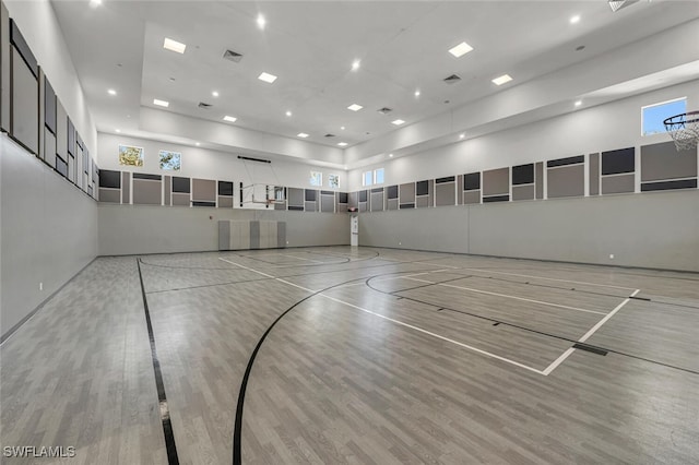 view of sport court featuring community basketball court