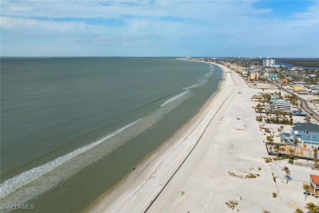 property view of water with a view of the beach