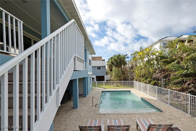 view of pool with a patio