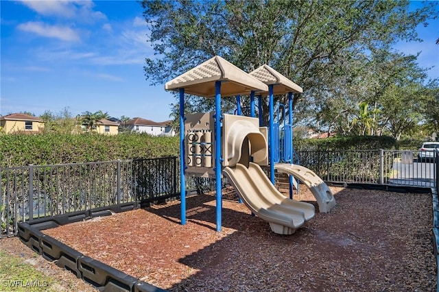 community playground featuring fence