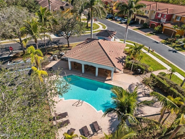 pool featuring a patio