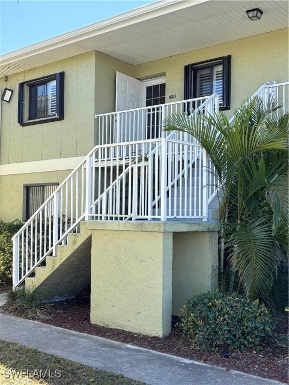 exterior space featuring covered porch