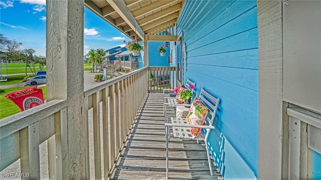 view of balcony