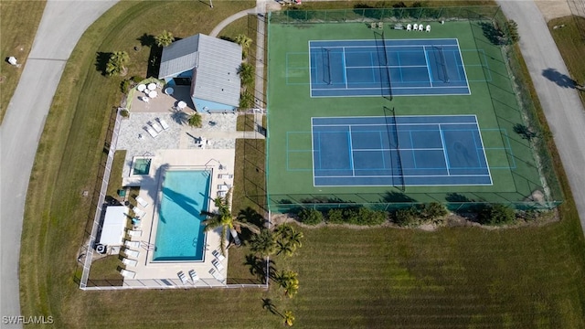 birds eye view of property