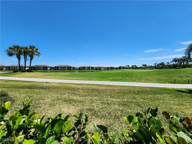 view of community featuring a lawn