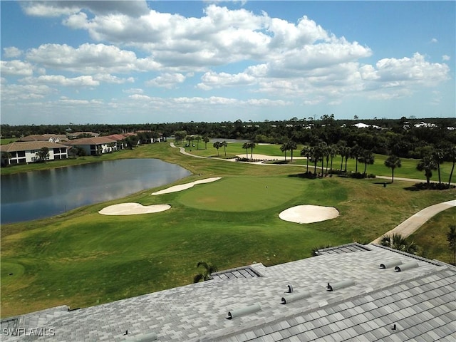 view of community featuring a water view