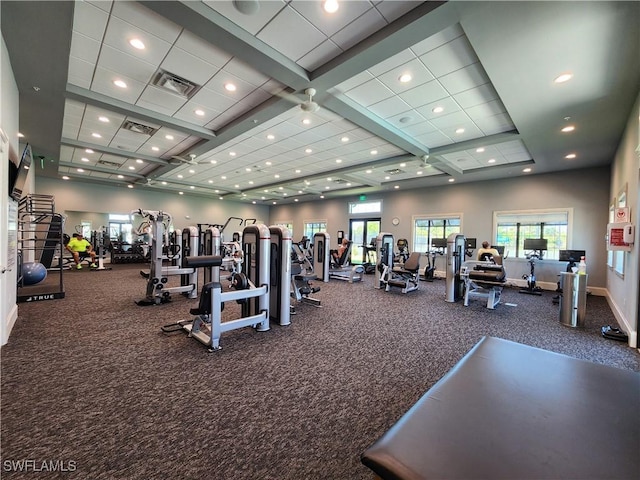 view of exercise room