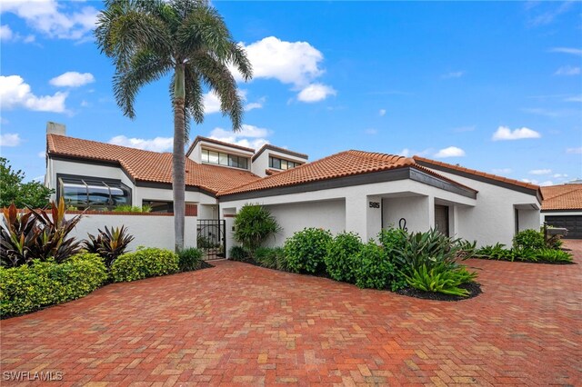 view of mediterranean / spanish house