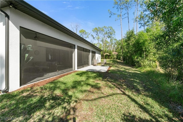 view of yard with a patio