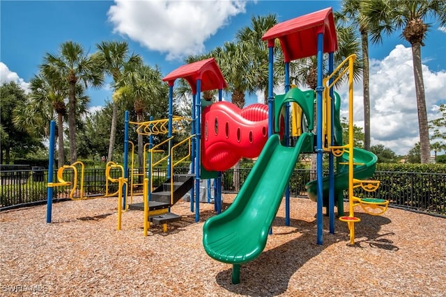 view of jungle gym