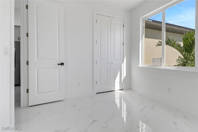 interior space featuring a closet