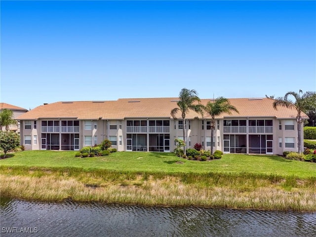 view of property featuring a water view