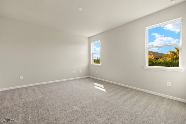 view of carpeted empty room