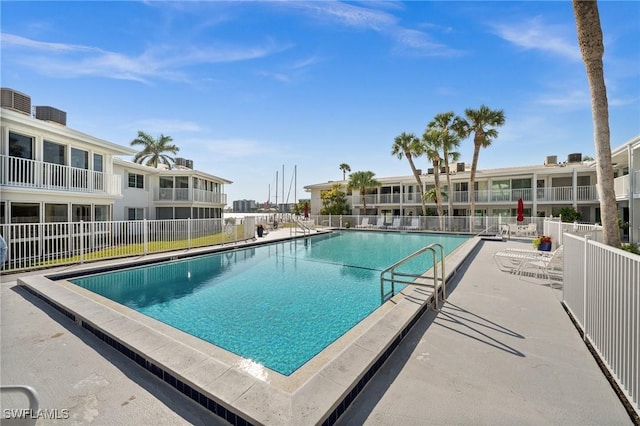 342 Harbour Dr, Naples, FL 34103 - pool with a patio and fence
