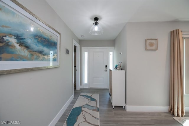 interior space featuring hardwood / wood-style floors