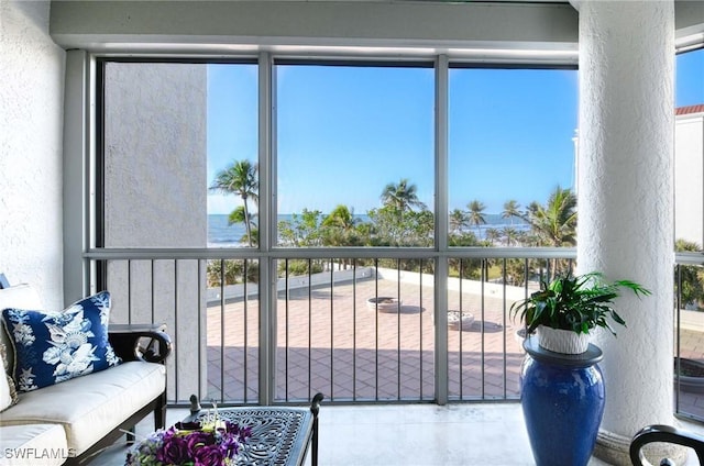 view of sunroom / solarium