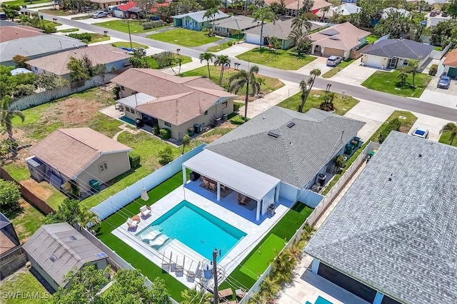 639 98th Ave N, Naples, FL 34108 - aerial perspective of suburban area with a pool
